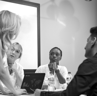 People in a business meeting